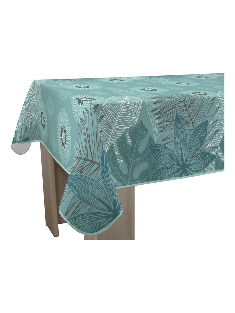 Nappe Anti taches Celadon   Carrée 150 x 150 cm   Bleu céladon