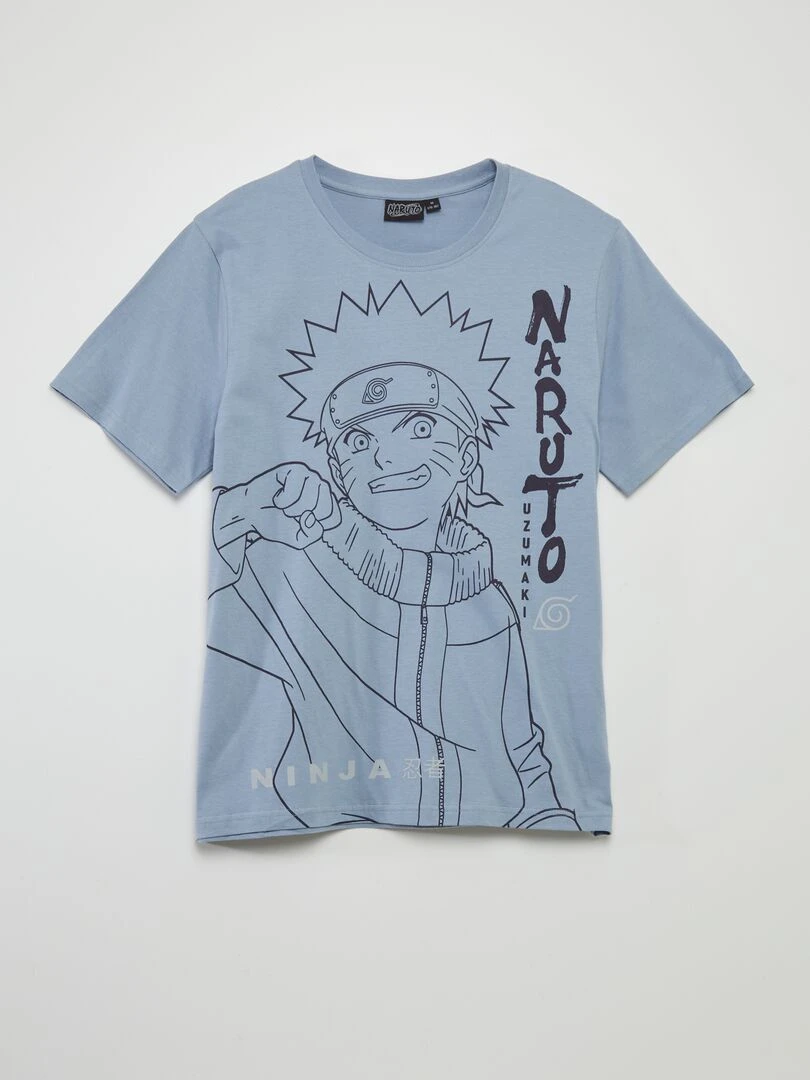 Ensemble de pyjama t shirt + short 'Naruto'   2 pièces   Bleu