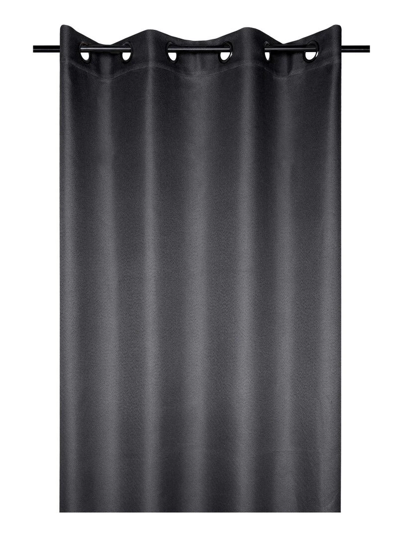 Rideau occultant doublure polaire gris anthracite