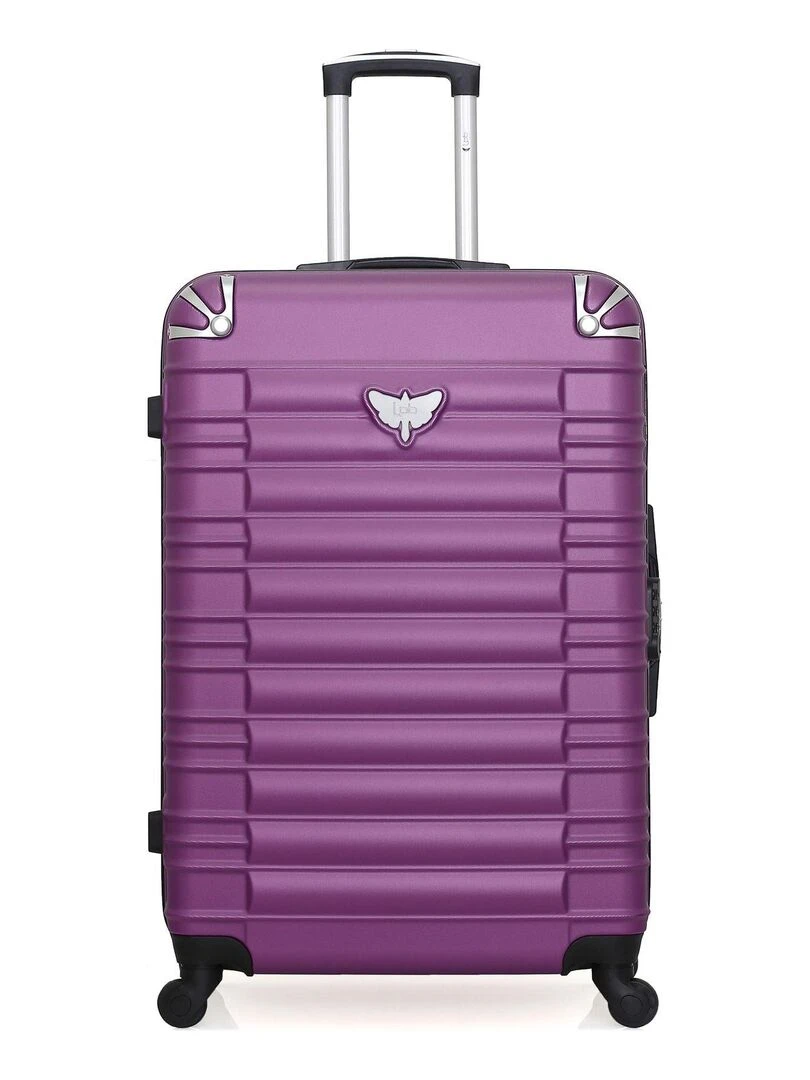 LPB LUGGAGE VALISE GRAND FORMAT ABS GIULIA 4 ROUES 75 CM Violet prune