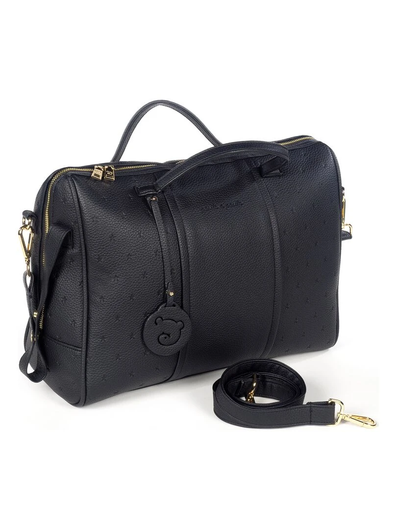 Sac à langer à anses London noir Noir