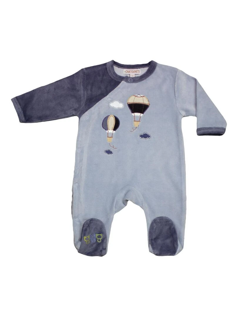 Combinaison en coton   Petits Chats   Bleu