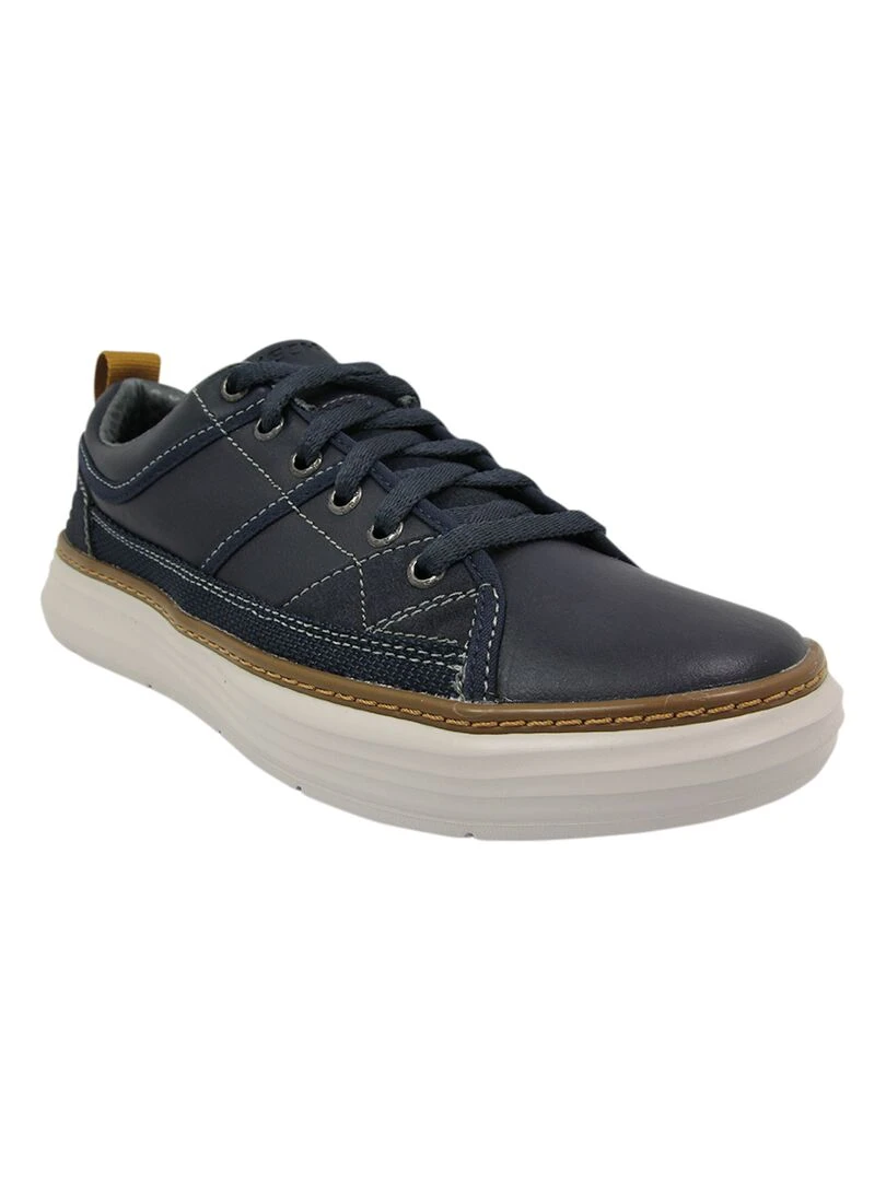 Baskets cuir 'Skechers' 'Moreno Pence' Bleu