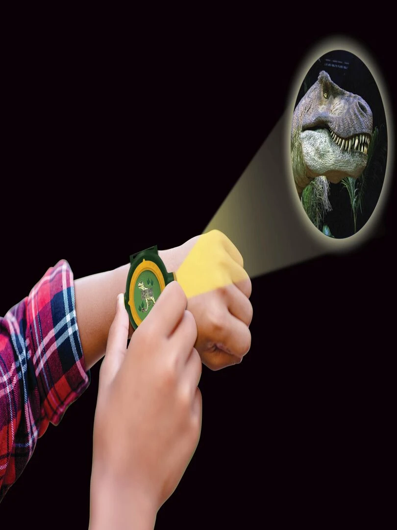 Montre digitale avec projection de 20 images design Dinosaure   N/A