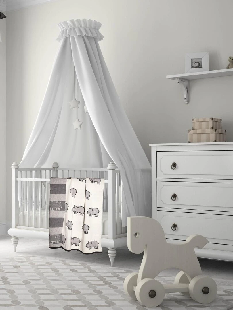 Couverture plaid   HIPPO   Ecru