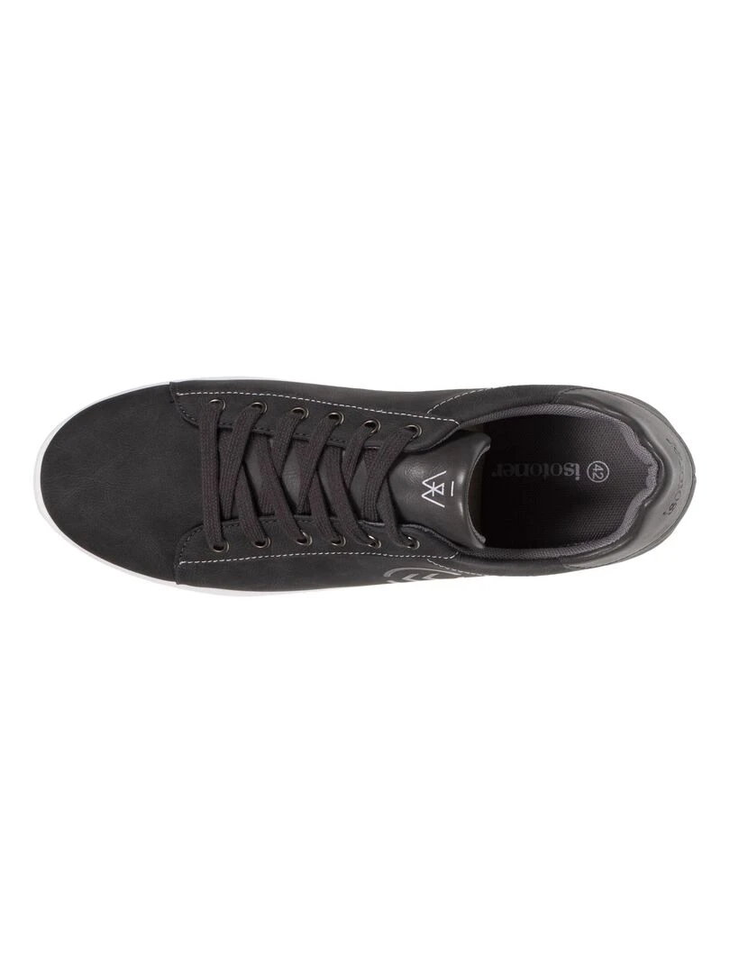 Baskets Confort Homme suédé vieilli Gris Gris