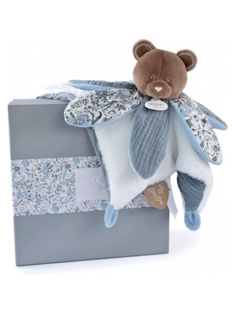 Doudou plat pétale Ours Boh'aime 27 cm) N/A