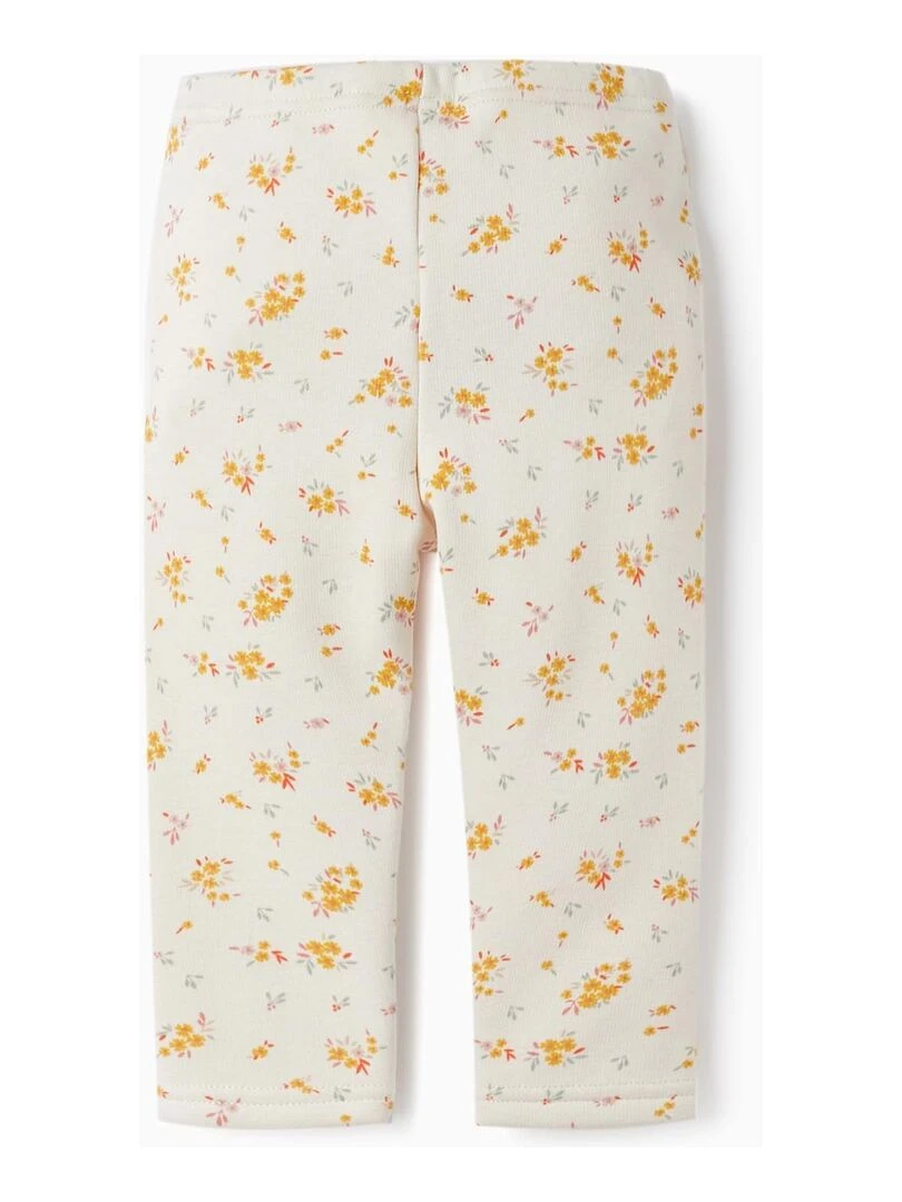 Leggings Cardadas pour Bébé Fille 'Floral' SWEET FROSTY DREAMS Beige clair