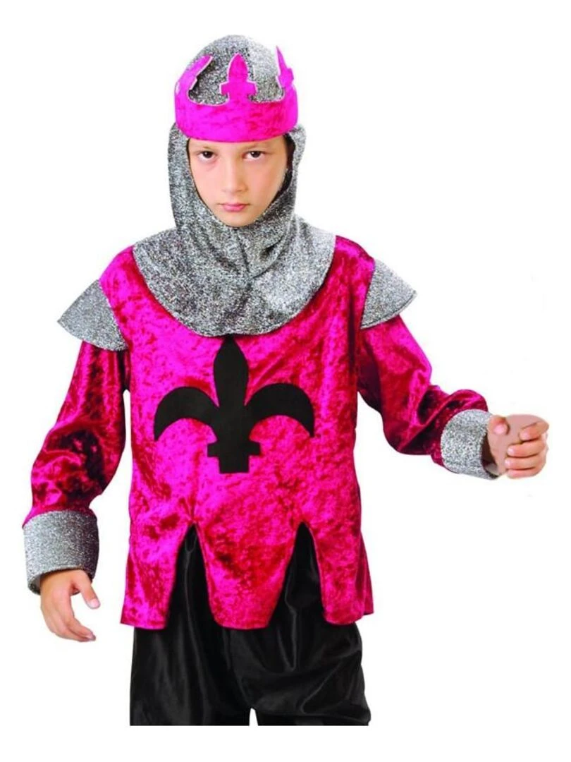 Déguisement Roi Croisade enfant Rose
