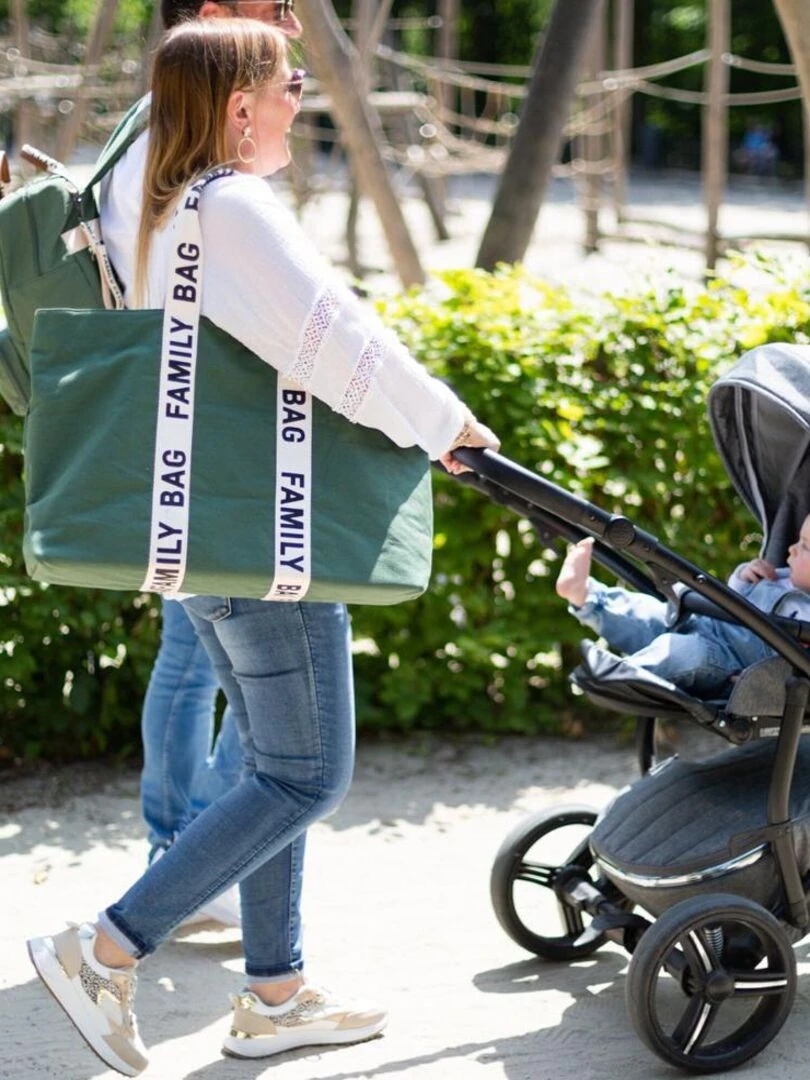 Sac à langer Family bag signature Canvas vert   Vert