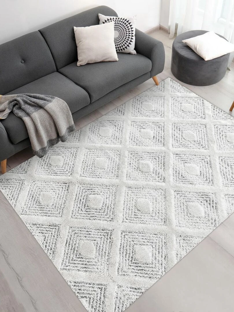 Tapis salon PISTIOUM OEKO TEX®   Gris