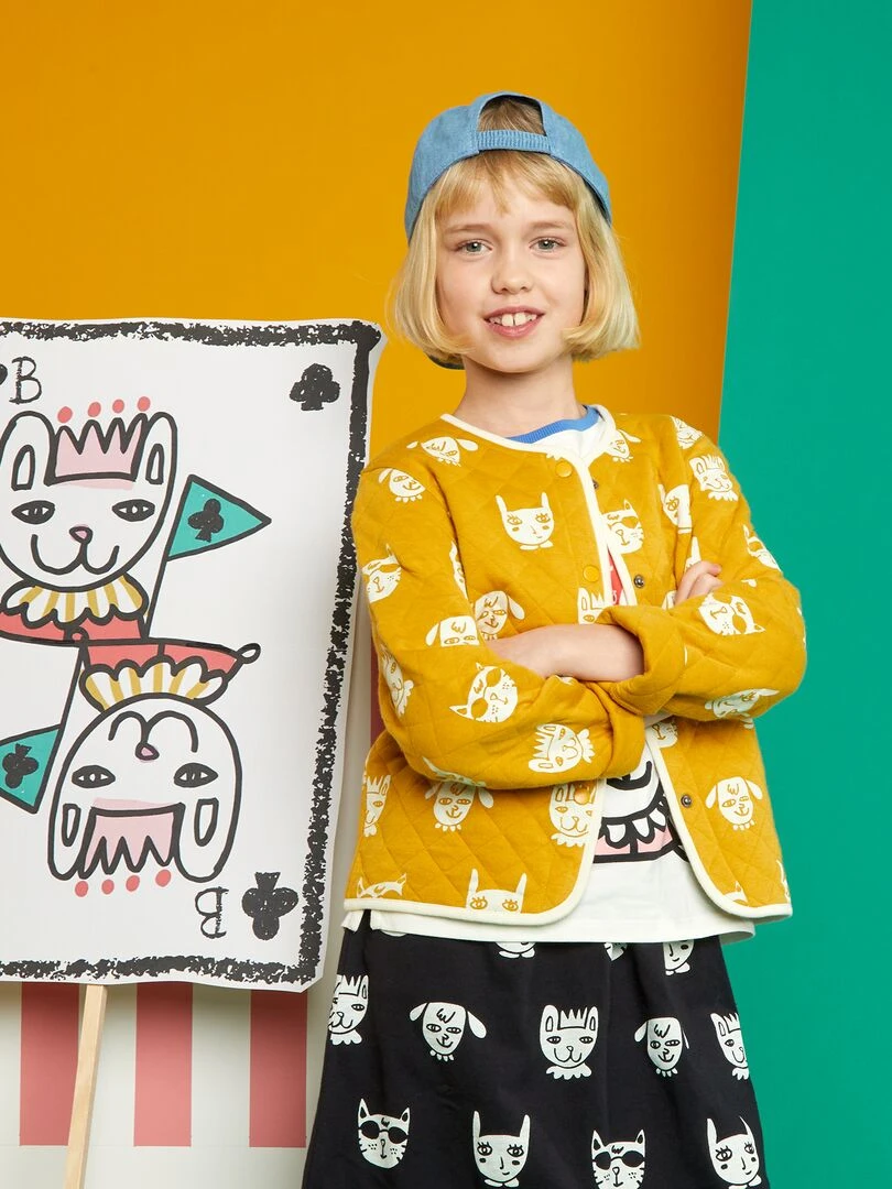 Veste en molleton matelassé X Little Bad Wolf Jaune