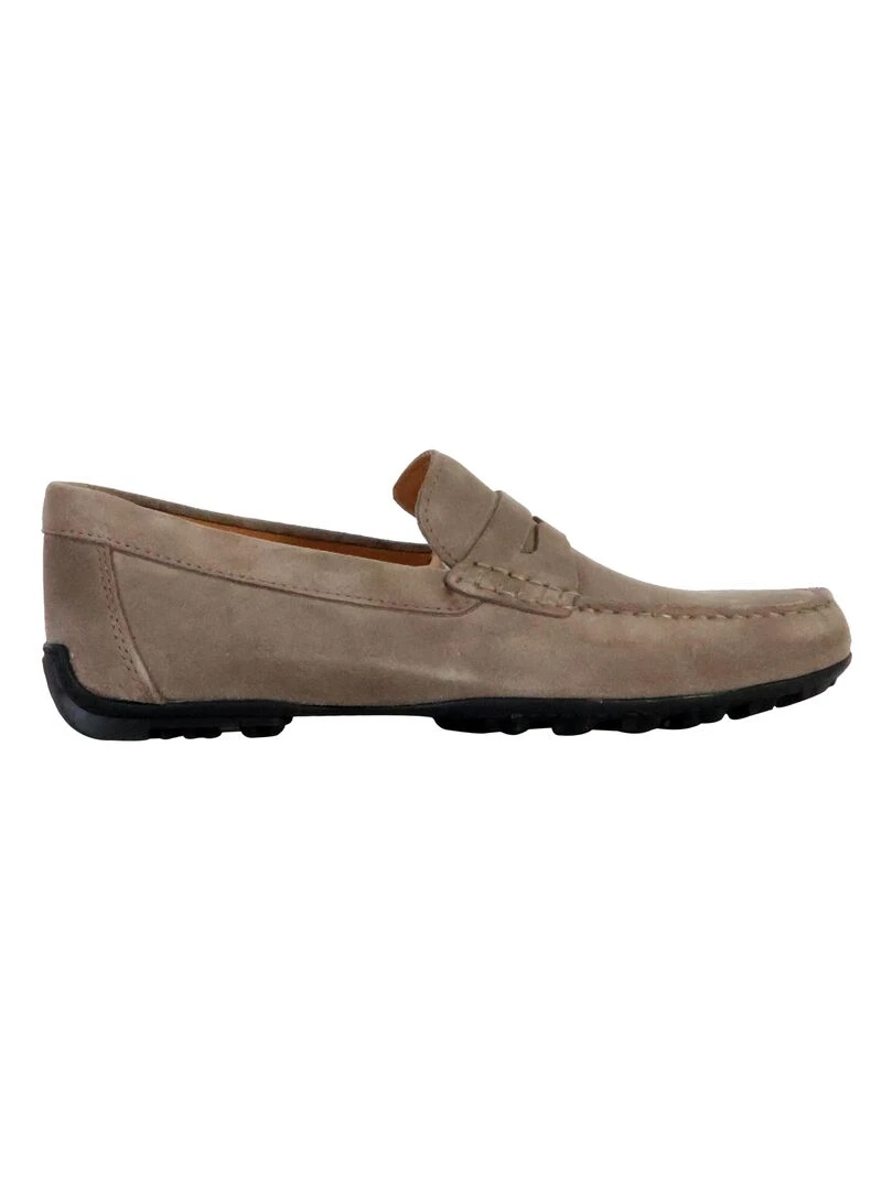 Mocassin Cuir Geox Kosmopolis   Gris