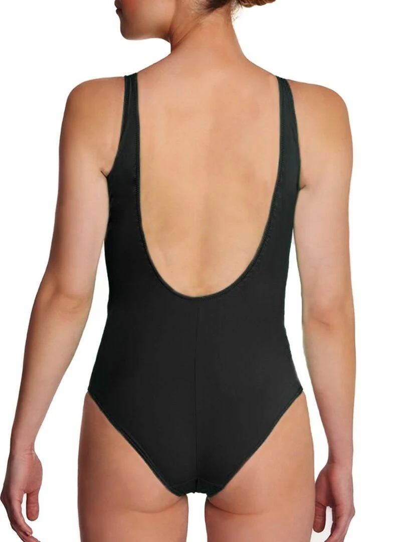 Maillot de bain une pièce sans armatures Addict Bonnets C à E Noir