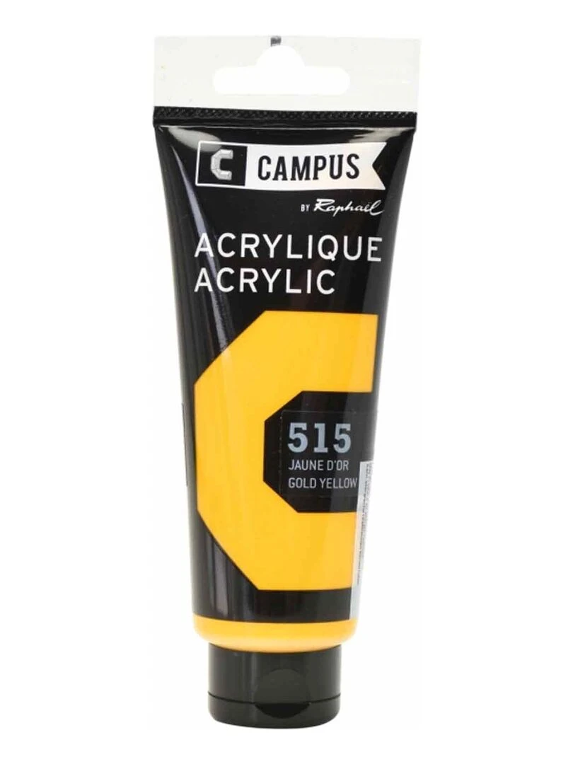 Peinture acrylique 100 ml Jaune d'or n°515 N/A