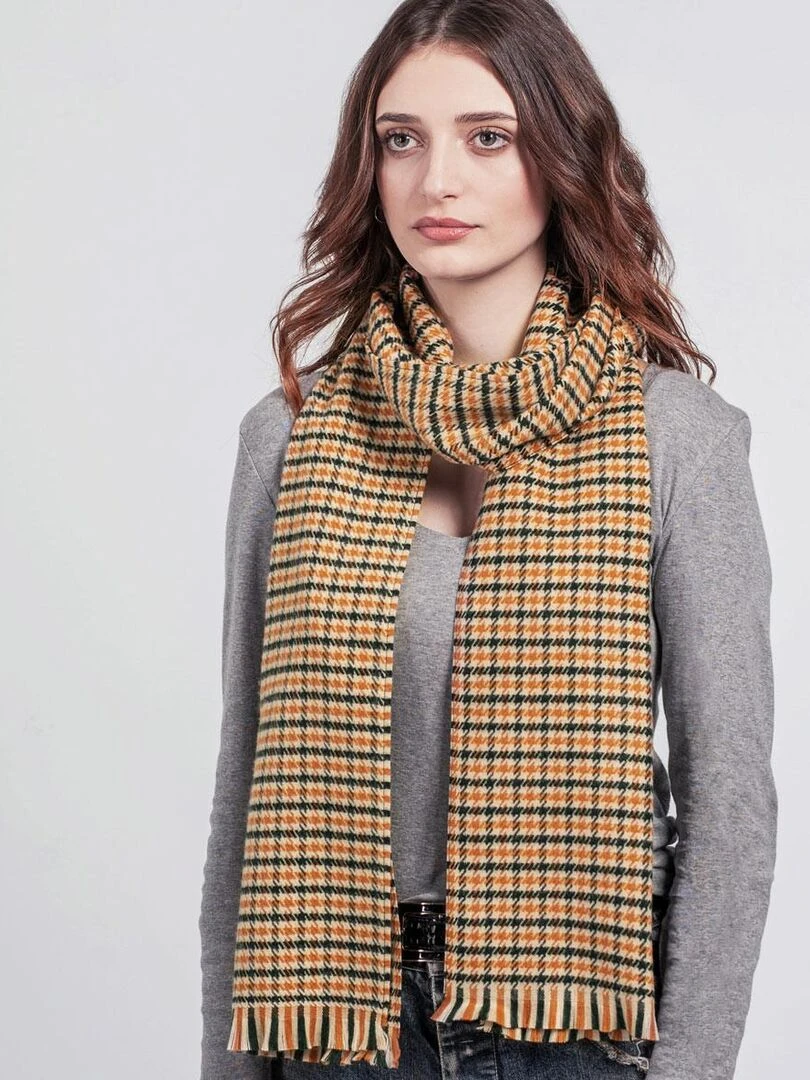 Echarpe Eternity Fabriqué en France Jaune moutarde