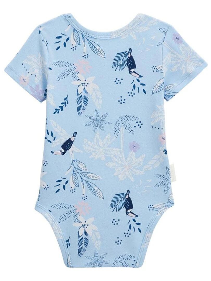 Lot de 2 bodies bébé manches courtes Bella Chica   Bleu