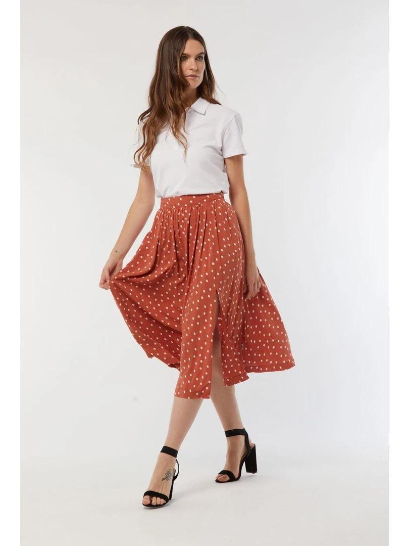 Lee Cooper   Jupe viscose regular PYA   Orange