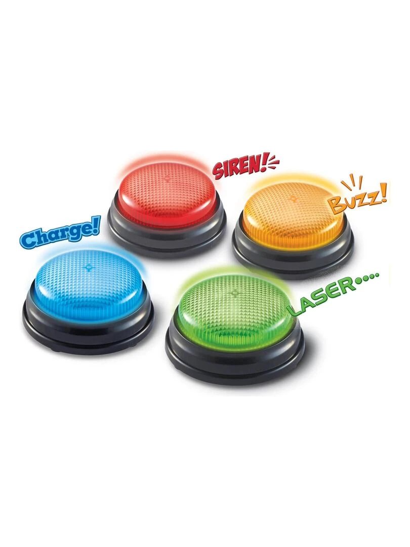 Jeu de 4 Buzzers sons et lumière   N/A