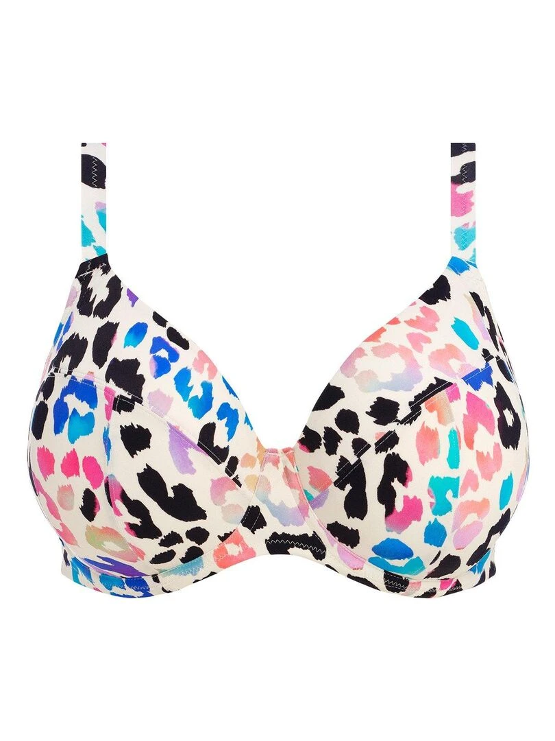 Haut de maillot de bain plongeant grande taille Party Bay   Beige clair