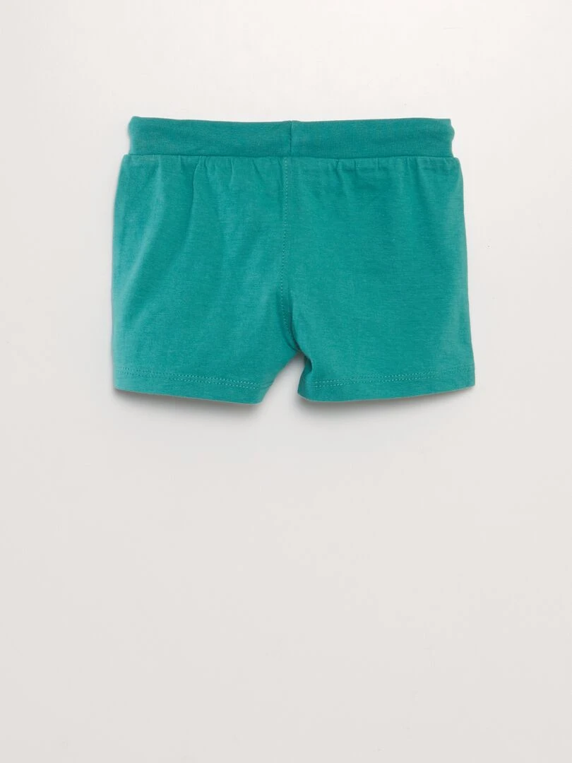 Ensemble t shirt + short fantaisie – 2 pièces   Vert