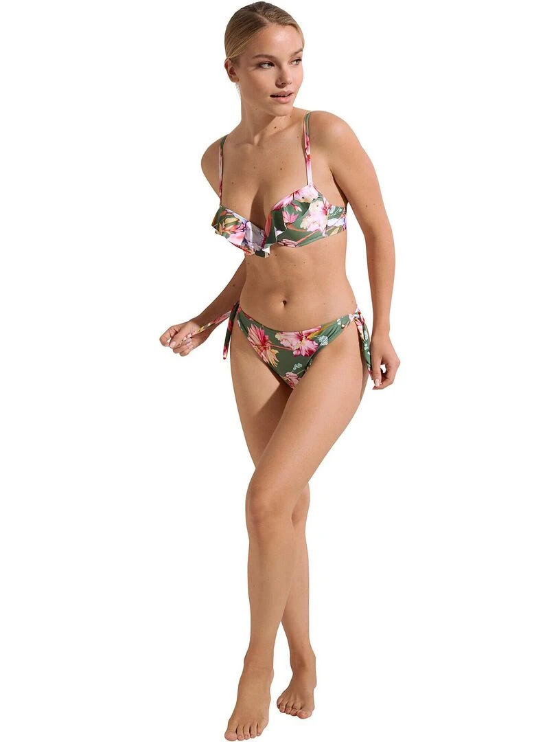 Bas maillot slip de bain à nouettes Rimini   Vert