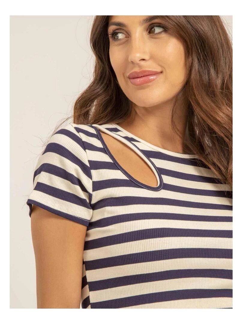 T shirt rayures FEDERINE   Bleu marine