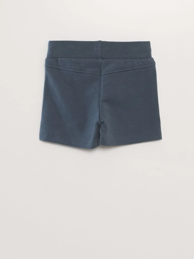 Ensemble T shirt et short   2 pièces   Bleu