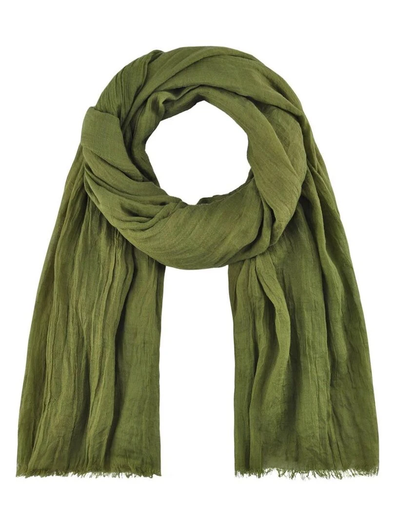 Chèche Froissé Touch Vert kaki