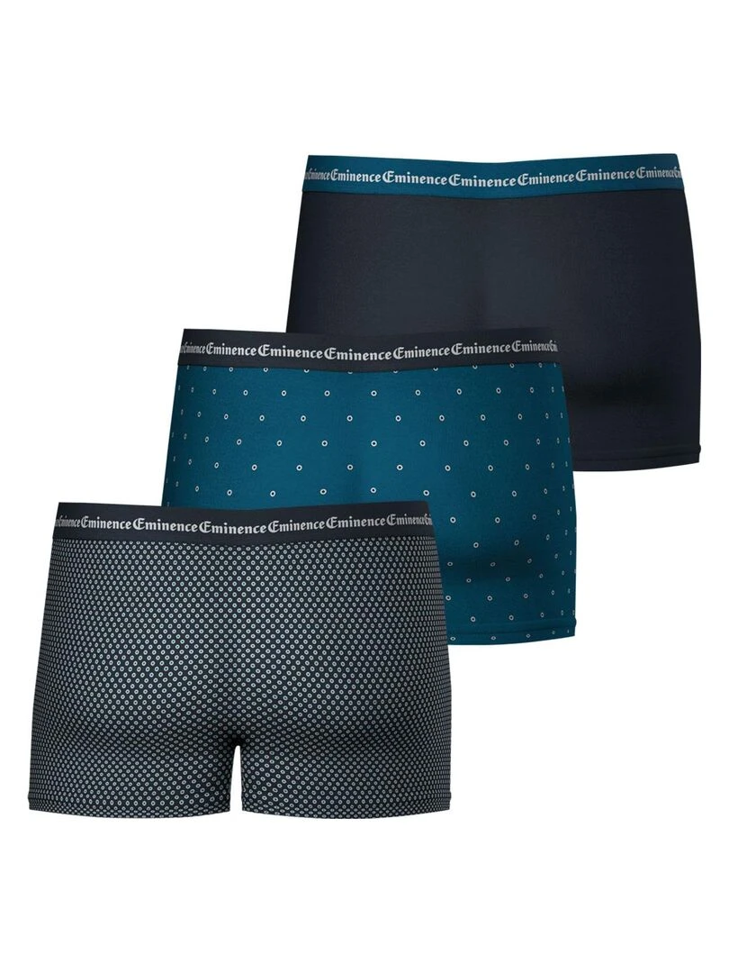 Lot de 3 boxers homme Business Print   Gris