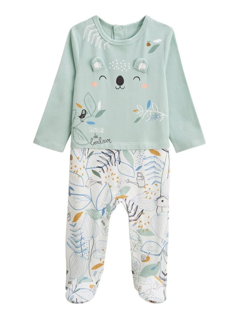 Pyjama bébé Garden Party Vert