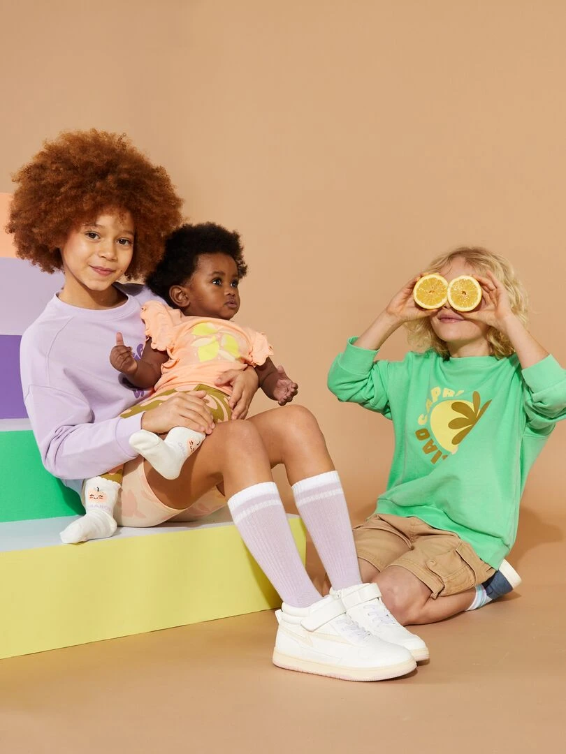 Bermuda droit avec poches sur les côtés   Beige