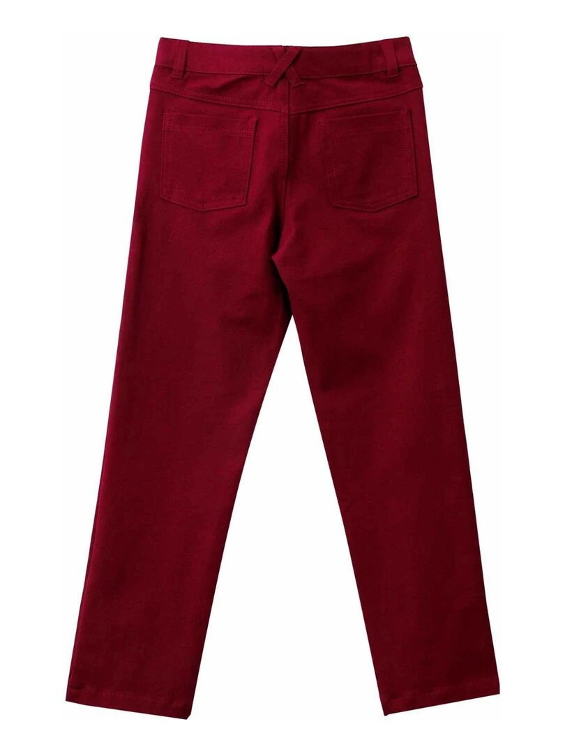 Pantalon Chino Garçon  Rouge Bdx  SAINCLAIR   'LA FAUTE A VOLTAIRE'   Bordeaux