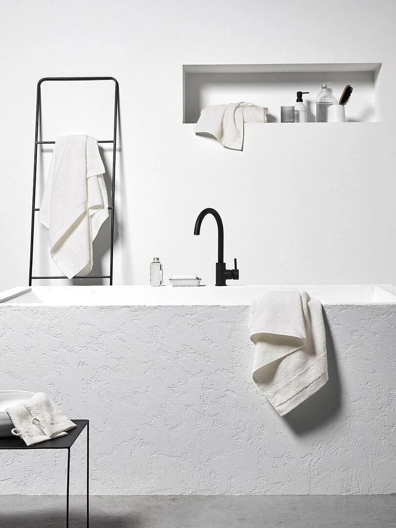 Maxi drap de bain uni 'BIO ORGANIC' 'TODAY'   Blanc