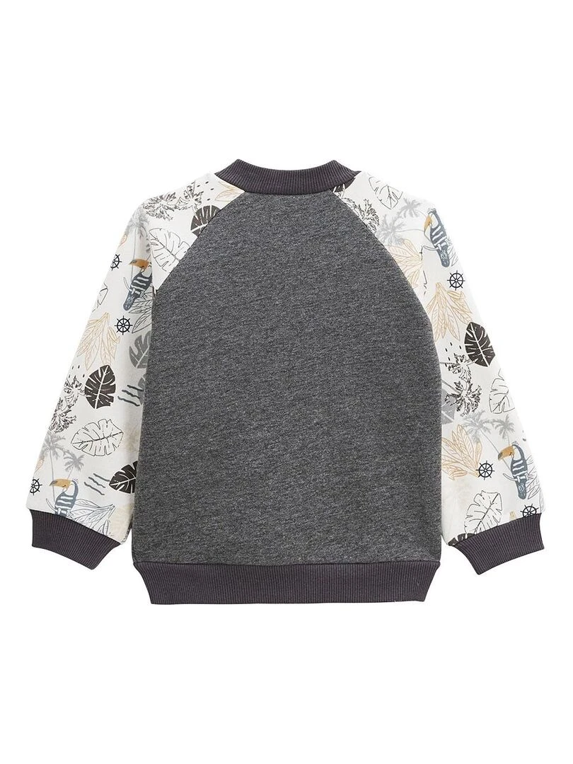 Veste teddy bébé Touctouc Gris Gris