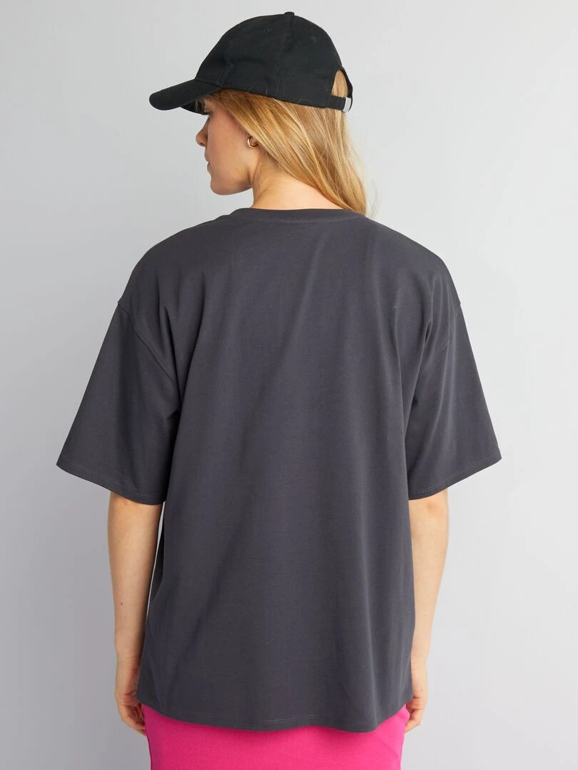 T shirt oversize style hippie 'Mickey' de 'Disney'   Noir