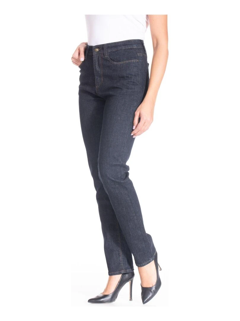 Jeans coupe droite denim stretch brut ZELDA 'Rica Lewis' Bleu