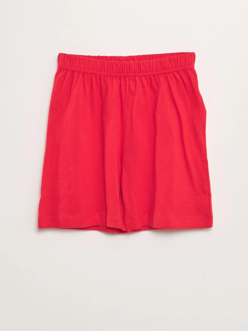 Pyjama court 'Spider Man' débardeur + short   2 pièces   Blanc