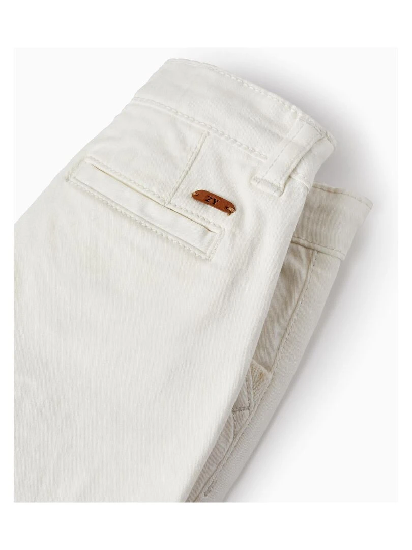 Shorts en sergé avec bretelles pour bébé garçon  MATISSE   Blanc