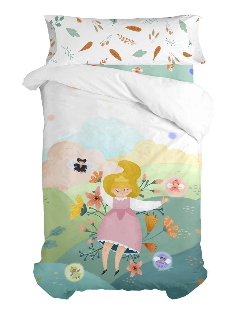 Parure de lit bébé 190x140cm et taie en coton Rose   SAUTHON   Rose