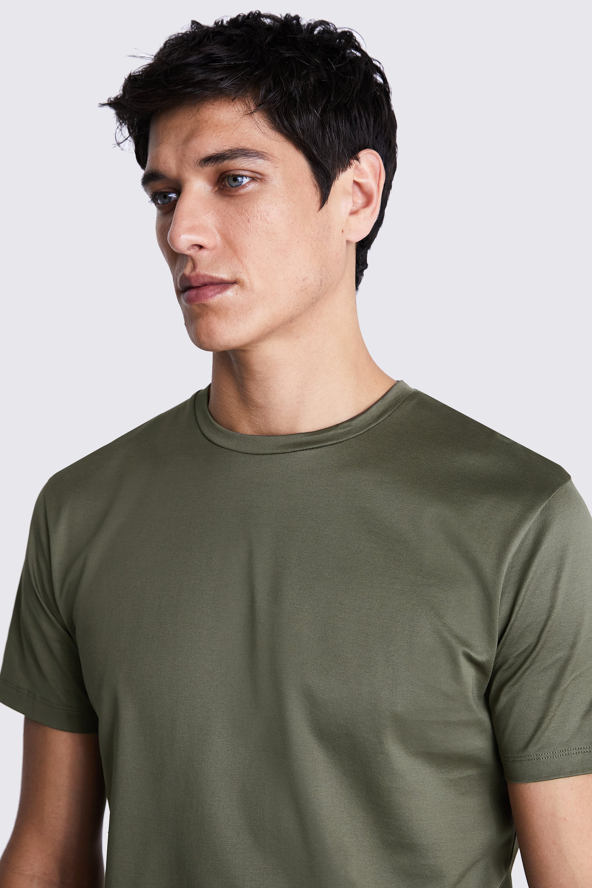 Light Grey Marl Crew Neck T-Shirt   Buy Online at Moss