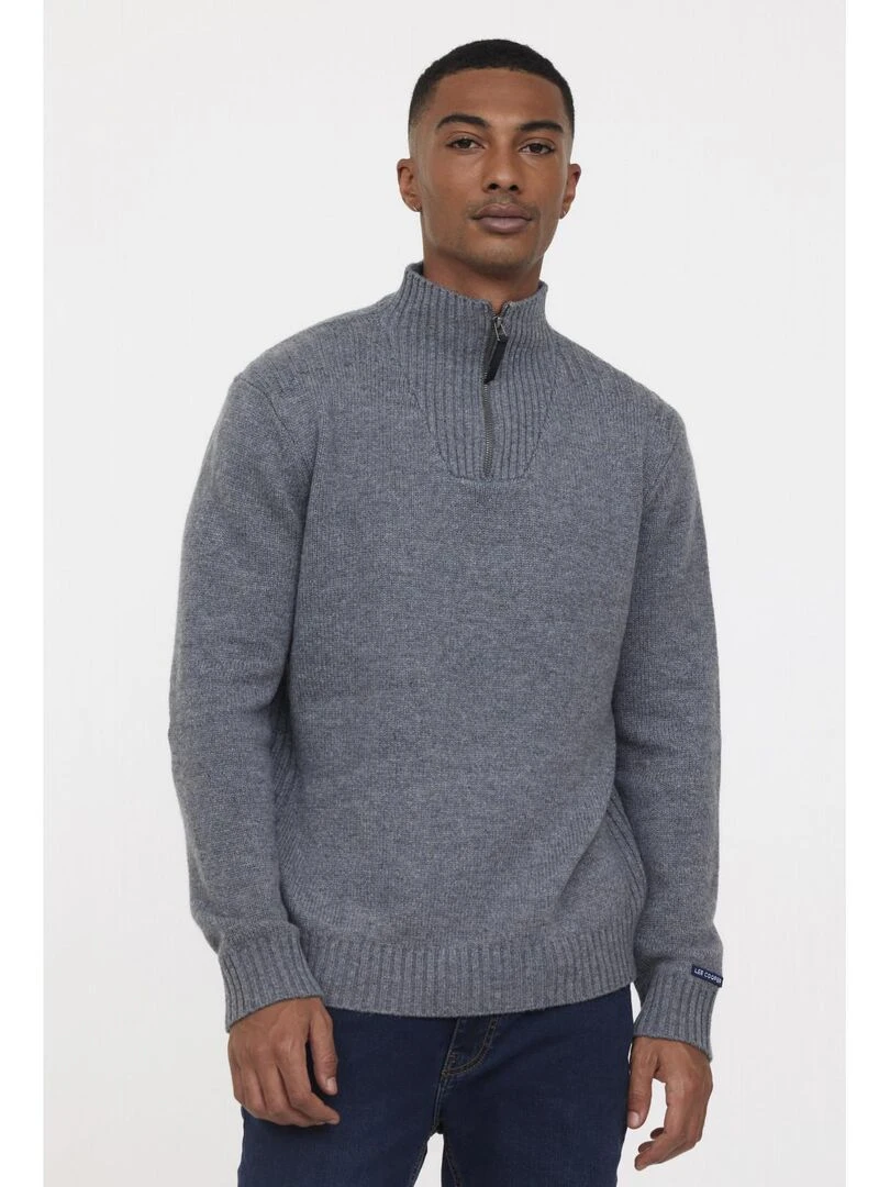 Lee Cooper Pull manches longues polyester regular CHAR Gris