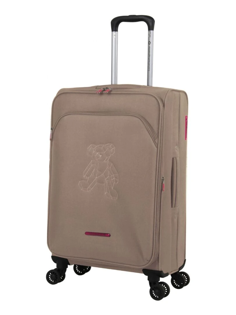 LULU CASTAGNETTE VALISE M TEDDYBEAR Marron