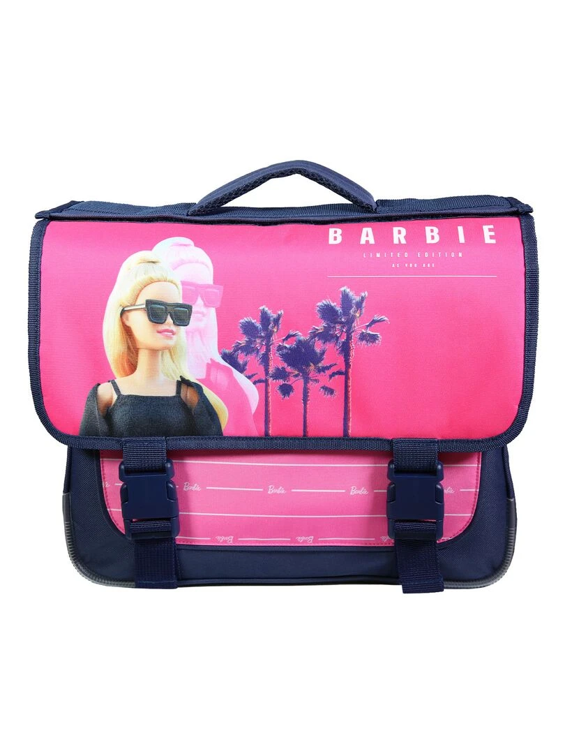 BAGTROTTER Cartable avec rabat résersible 38 cm Barbie Rose Rose
