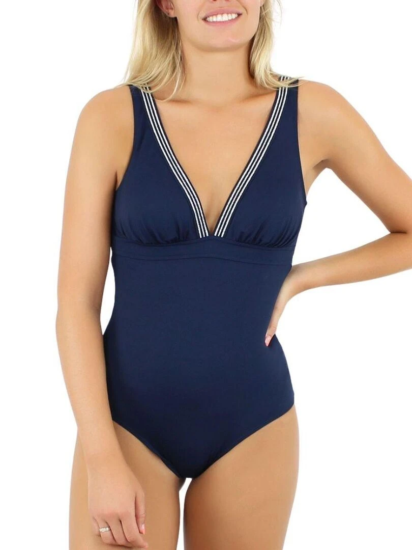 Maillot de bain 1 pièce sans armatures Lucia Bleu