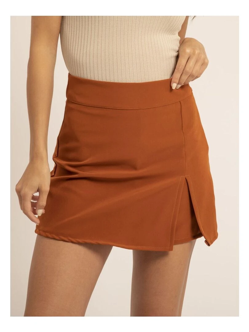 Top court maille FALINI   Beige