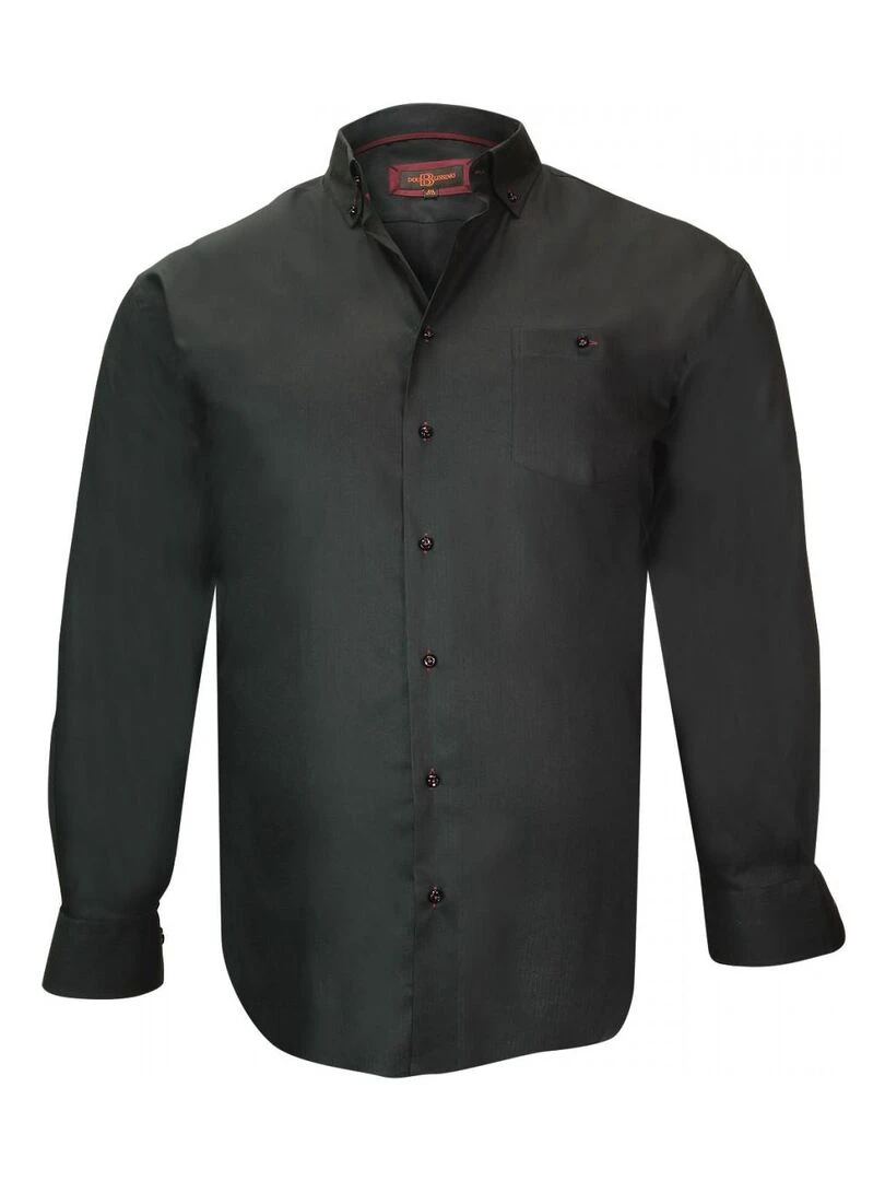Chemise mode BICOLORE Noir