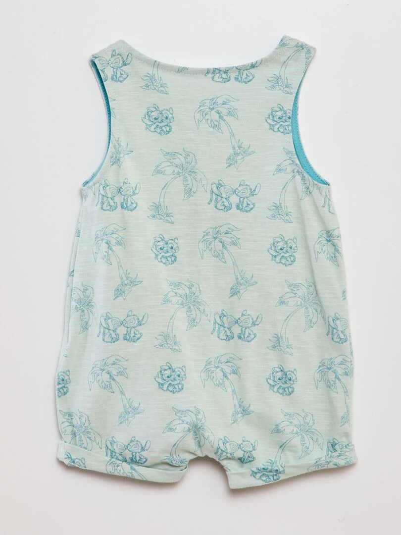 Barboteuse courte 'Disney'   Vert