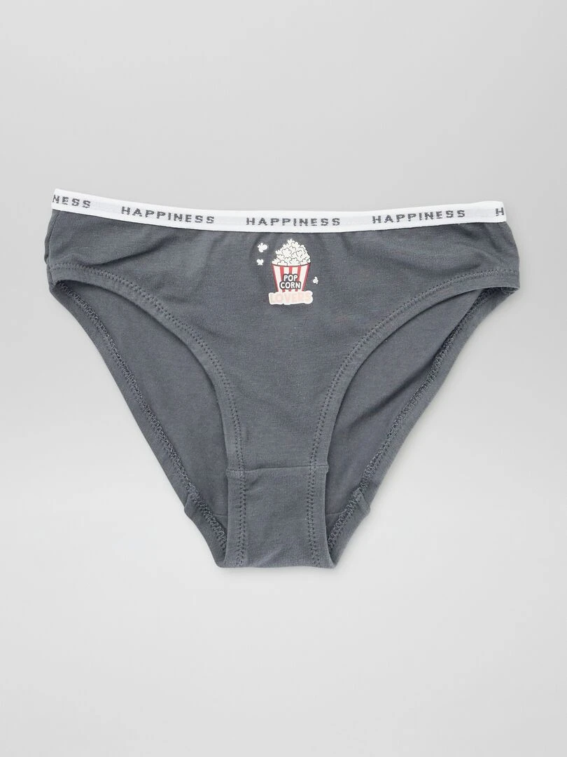 Lot 4 culottes en coton   Rose/gris