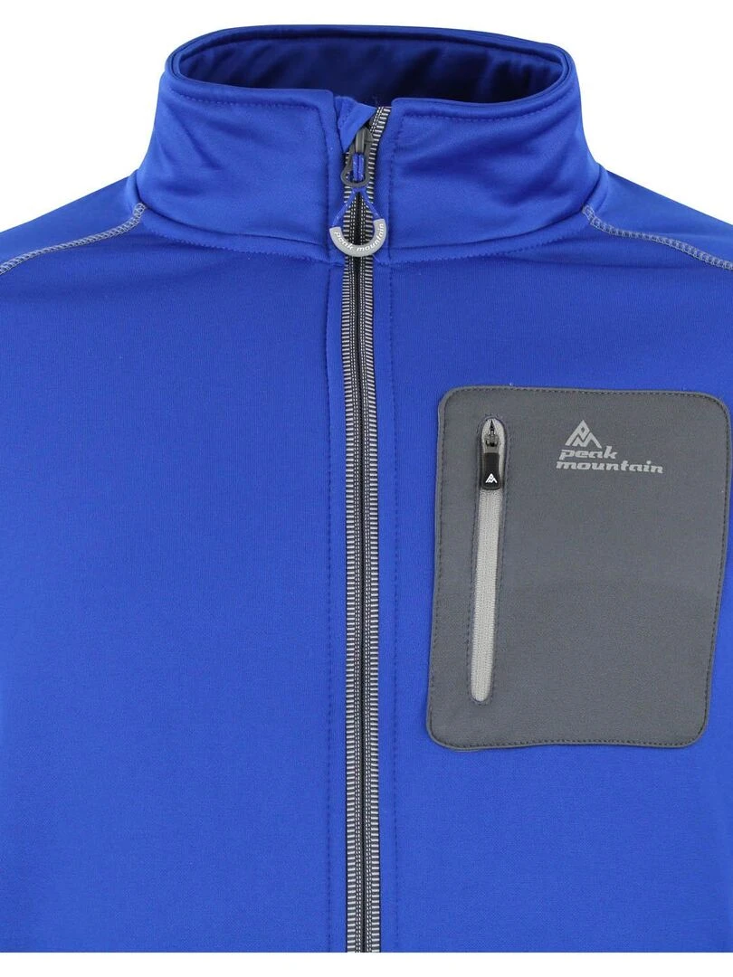 Blouson polarshell homme CEMARO   PEAK MOUNTAIN   Bleu